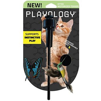 Playology Motorized Hummingbird Butterfly Teaser Cat Toy for Active Play