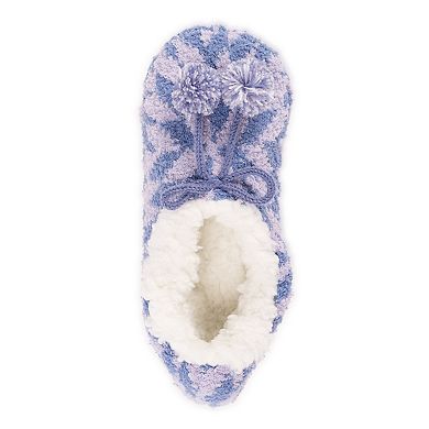 MUK LUKS Women's Cozy Sherpa-Lined Ballerina Slippers