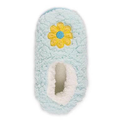 MUK LUKS Sherpa Smiley Women's Ballet Flat Slippers