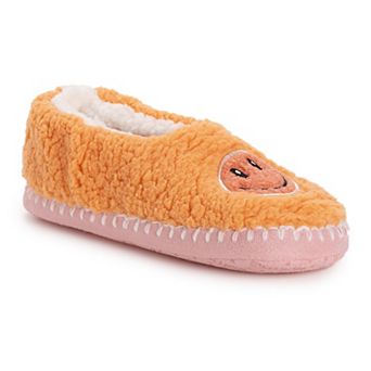 MUK LUKS Sherpa Smiley Women's Ballet Flat Slippers