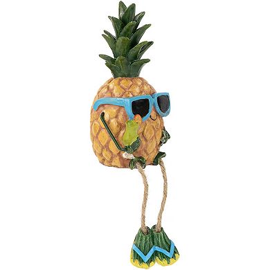 Northlight 9.5" Tropical Pineapple Boy with Dangling Legs Figurine