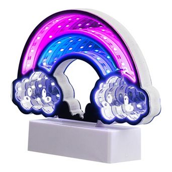 Northlight LED Lighted 3D Rainbow 7.25" Infinity Mirror
