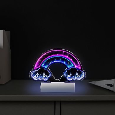 Northlight LED Lighted 3D Rainbow 7.25" Infinity Mirror