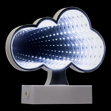 Northlight LED Lighted 3D Cloud Infinity Mirror Table Decor