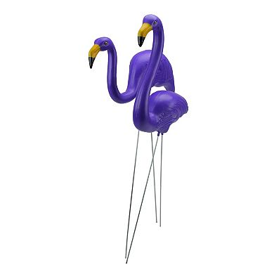 Northlight 2-pc. Outdoor Tropical Purple Flamingo Lawn Stake Set