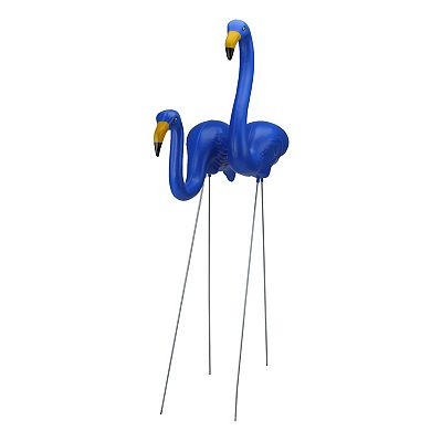Northlight 2-pc. Outdoor Blue Tropical Flamingo Lawn Stake Set