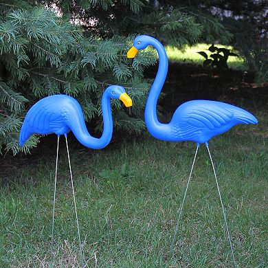Northlight 2-pc. Outdoor Blue Tropical Flamingo Lawn Stake Set
