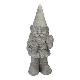 Northlight Outside Gardener Gnome with Shovel & Flower Statue