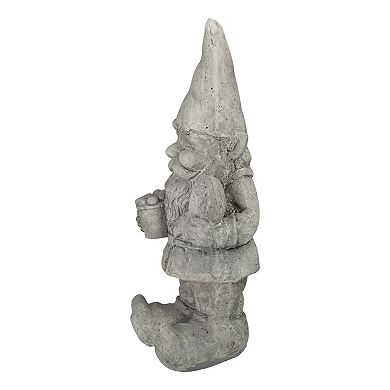 Northlight Outside Gardener Gnome with Shovel & Flower Statue