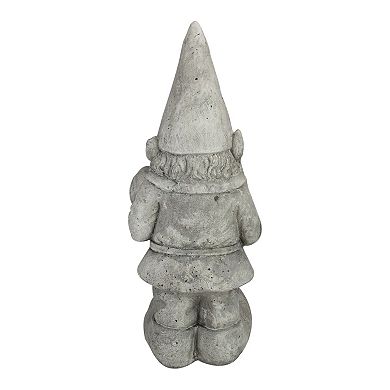 Northlight Outside Gardener Gnome with Shovel & Flower Statue