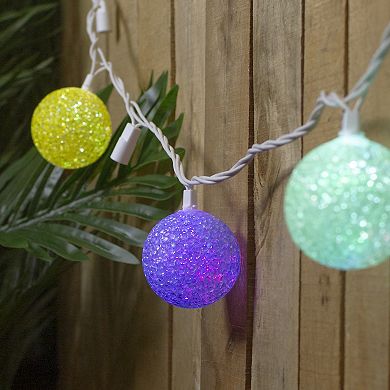 Northlight LED Globe Patio Light Set - 7.5' White Wire - 10ct