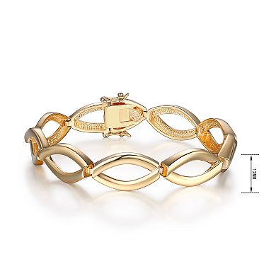 18k Gold Plated Infinity Bracelet