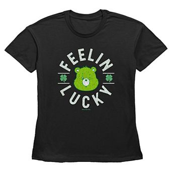 Women's Care Bears Good Luck Bear Feelin' Lucky Graphic Tee