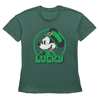 Disney's Mickey Mouse Lucky Mouse Women's Graphic Tee