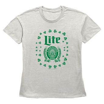 Women's Miller Lite Shamrock Logo Graphic Tee