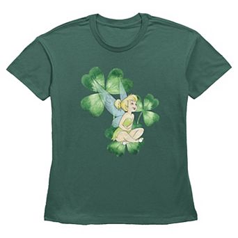 Disney's Tinker Bell Shamrock Women's Graphic Tee