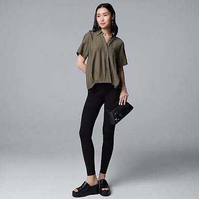 Women's Simply Vera Vera Wang Drapey Surplice Top