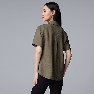 Women's Simply Vera Vera Wang Drapey Surplice Top