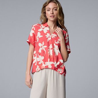 Women's Simply Vera Vera Wang Drapey Surplice Top