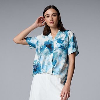 Women's Simply Vera Vera Wang Drapey Surplice Top