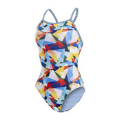 Women's Dolfin Uglies Impact Print V-2 Racerback Competitive One-Piece Swimsuit