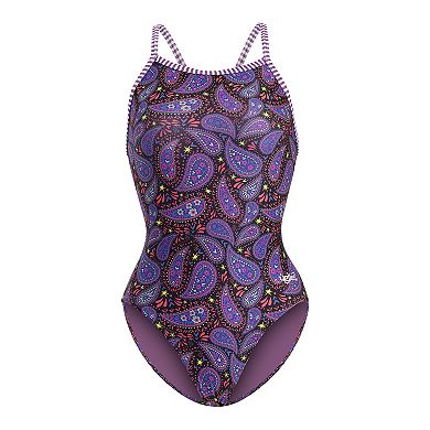 Women's Dolfin Uglies Jubilee Print V-2 Racerback Competitive One-Piece Swimsuit