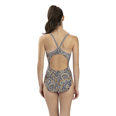 Women's Dolfin Uglies Embrace Print V-2 Racerback Competitive One-Piece Swimsuit