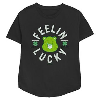Women's Care Bears Good Luck Bear Feelin' Lucky Relaxed Fit Graphic Tee