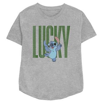 Disney's Lilo & Stitch Lucky Stitch Women's Relaxed Fit Graphic Tee