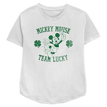 Disney's Mickey Mouse Team Lucky Women's Relaxed Fit Graphic Tee