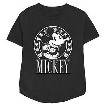 Disney's Mickey Mouse Lucky Stamp Women's Relaxed Fit Graphic Tee