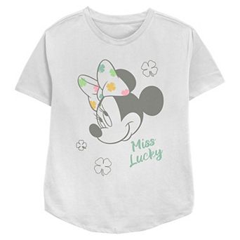 Disney's Minnie Mouse Miss Lucky Women's Relaxed Fit Graphic Tee