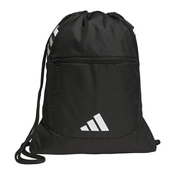 adidas Stadium Sackpack with Front Zip Pocket and Drawstring Closure