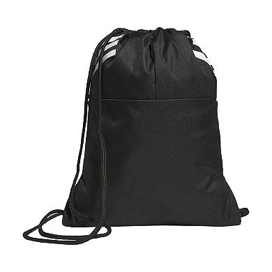 adidas Stadium Sackpack with Front Zip Pocket and Drawstring Closure