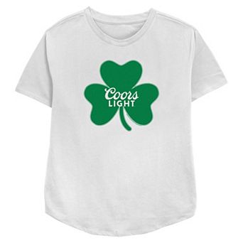 Women's Coors Light Shamrock Logo Relaxed Fit Graphic Tee