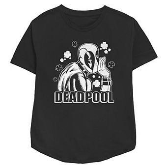 Women's Marvel Deadpool Lucky Secret Relaxed Fit Graphic Tee