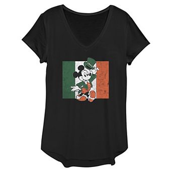 Disney's Mickey Mouse Ireland Flag Women's Graphic Tee