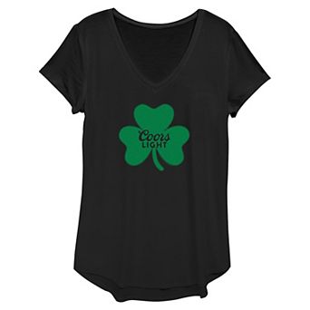 Women's Coors Light Shamrock Logo Graphic Tee