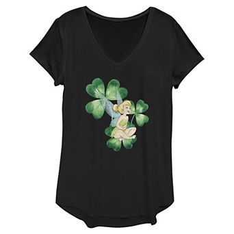 Disney's Tinker Bell Shamrock Women's Graphic Tee