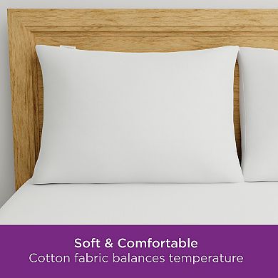 AllerEase Ultimate Cotton Zippered Pillow Protector