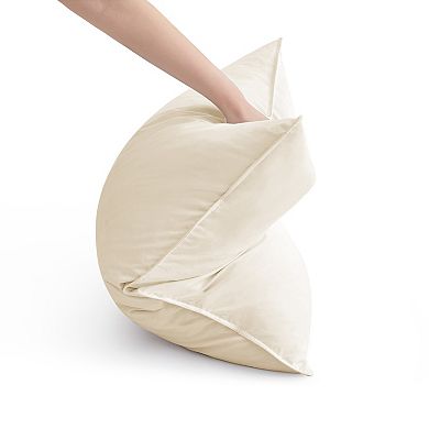 Unikome Twin Pack Goose Feather & Down Pillows Cotton Cover Bed Pillow