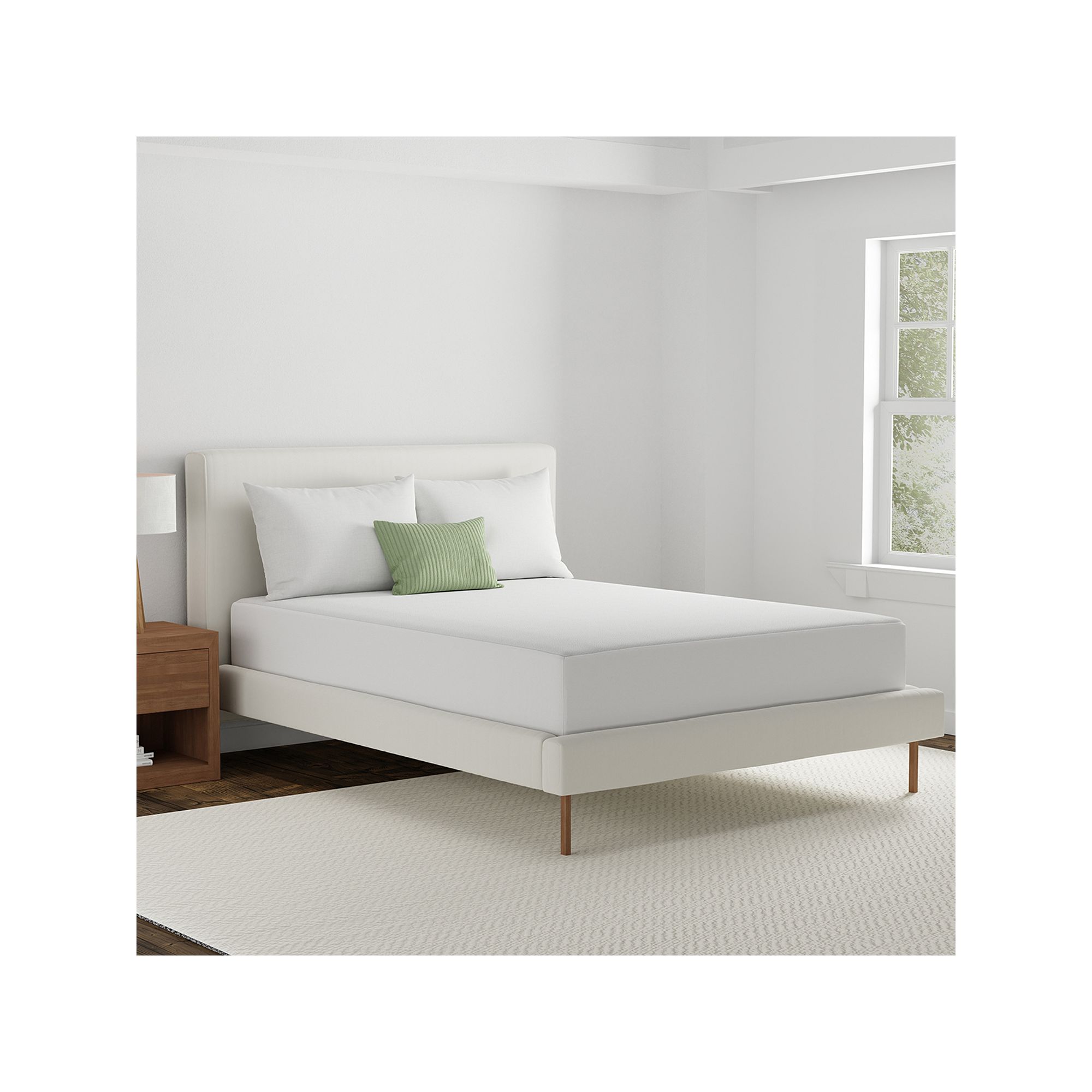 AllerEase Waterproof Soft Mattress Protector, White