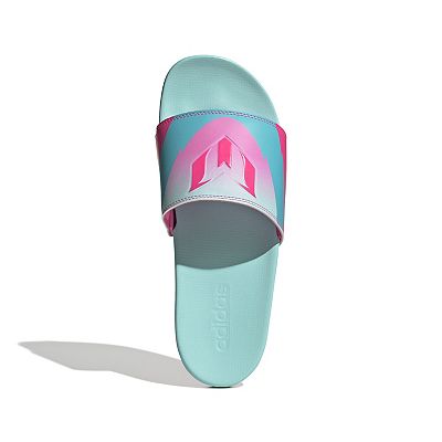 NEW Adidas Messi Adilette Comfort Slides‎ Sandals Men\'s Size 10 Blue World Cup adidas Argentina Adilette TND Soccer Slides - Black-Light  main image 3