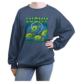 Disney / Pixar's Toy Story Lucky Aliens Juniors' Oversized Graphic Pullover