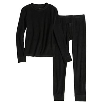 Boys 4-16 Cuddl Duds® 2 pc Fleece Thermal Base Layer Set with Stretch