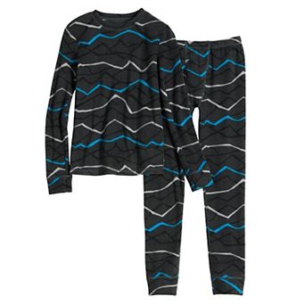 Boys 4-16 Cuddl Duds® 2 pc Fleece Thermal Base Layer Set with Stretch