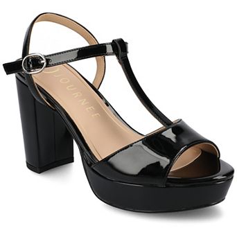 Journee Women's Nalie T-Strap Platform Dress Sandals