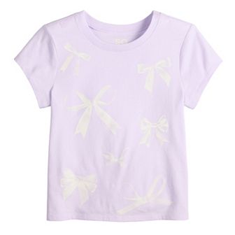 Girls 6-20 SO® Short Sleeve Graphic Baby Tee in Regular & Plus Size