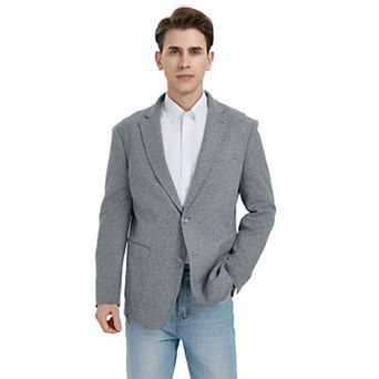 Men's Bespoke Textured Knit Suit Jacket