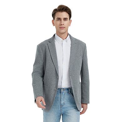 Men's Bespoke Textured Knit Suit Jacket